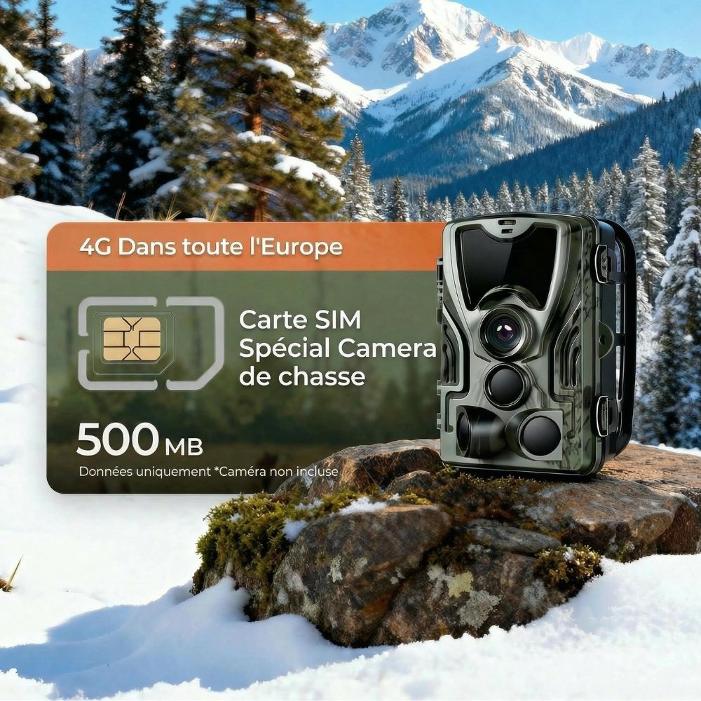 SIM-Karte 4G ohne Abo für Wildkameras