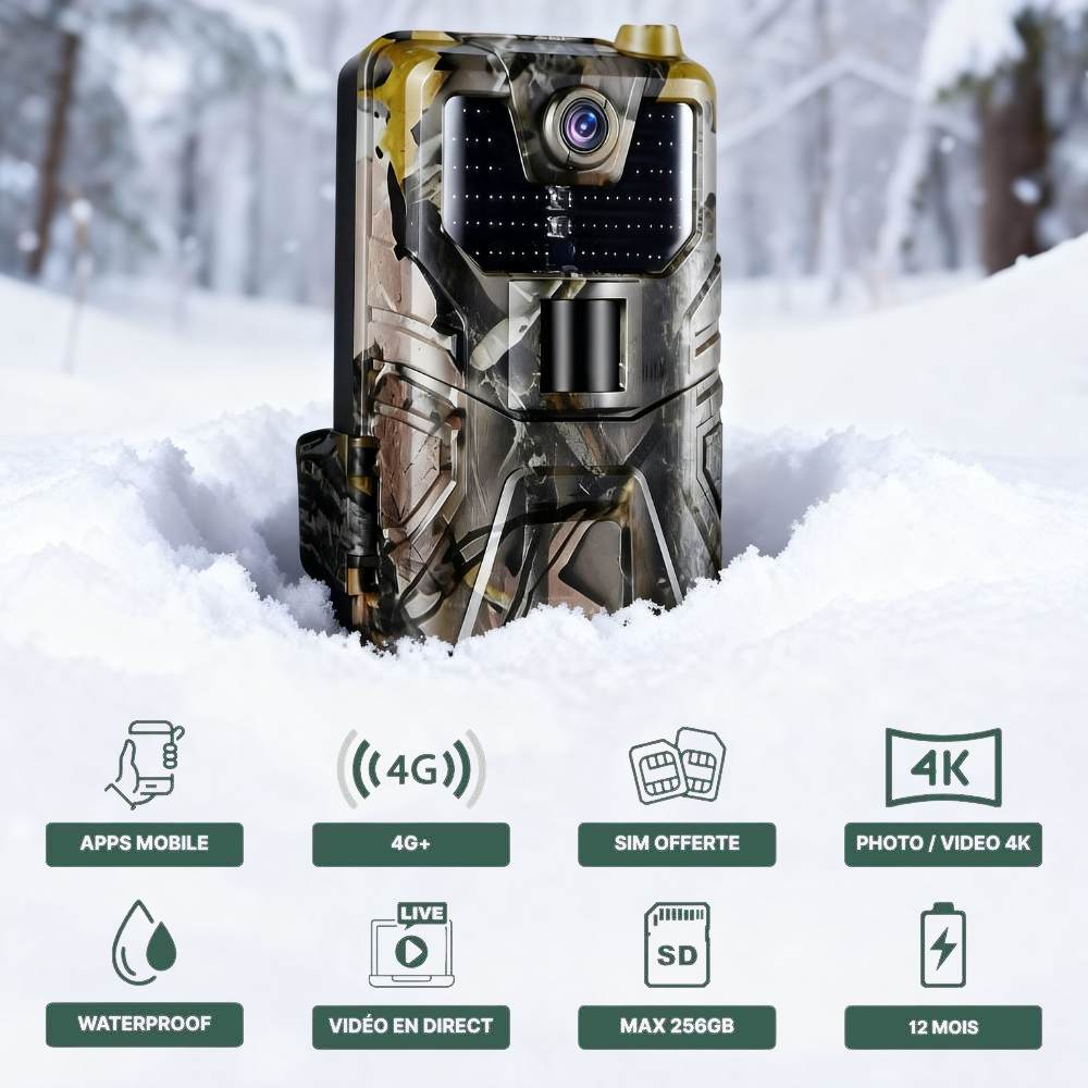 Wildkamera 4K 4G+ mit Smartphone-App – Ansicht 2