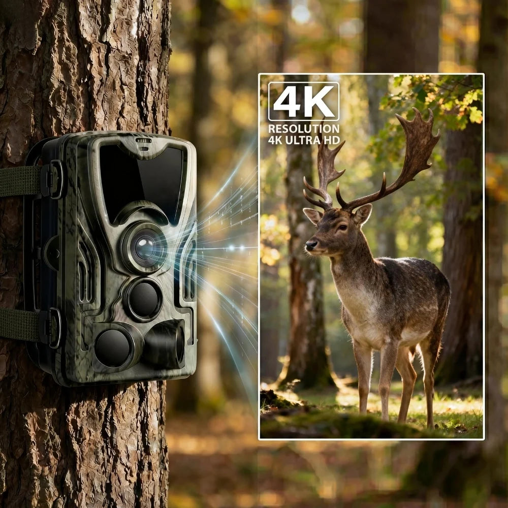 Wildkamera 4K mit Display und Nachtsicht – Ansicht 8