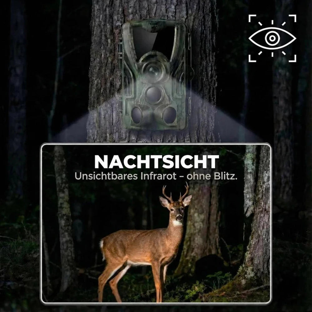 Wildkamera 4K mit Display und Nachtsicht – Ansicht 4