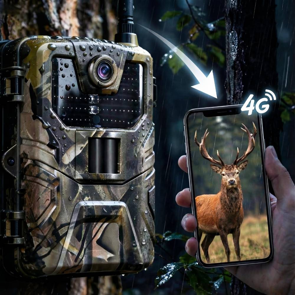 Wildkamera 4K 4G+ mit Smartphone-App
