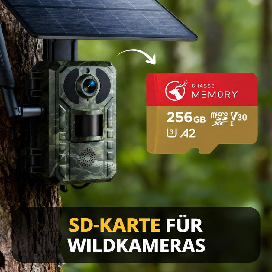 Schnelle microSD-Karte für Überwachungskameras im Außenbereich