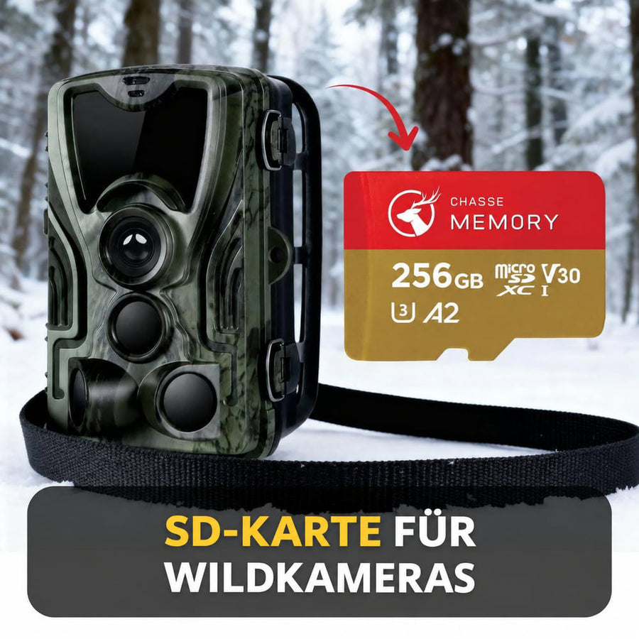 Ultraschnelle microSD-Karte für 4K-Wildkameras