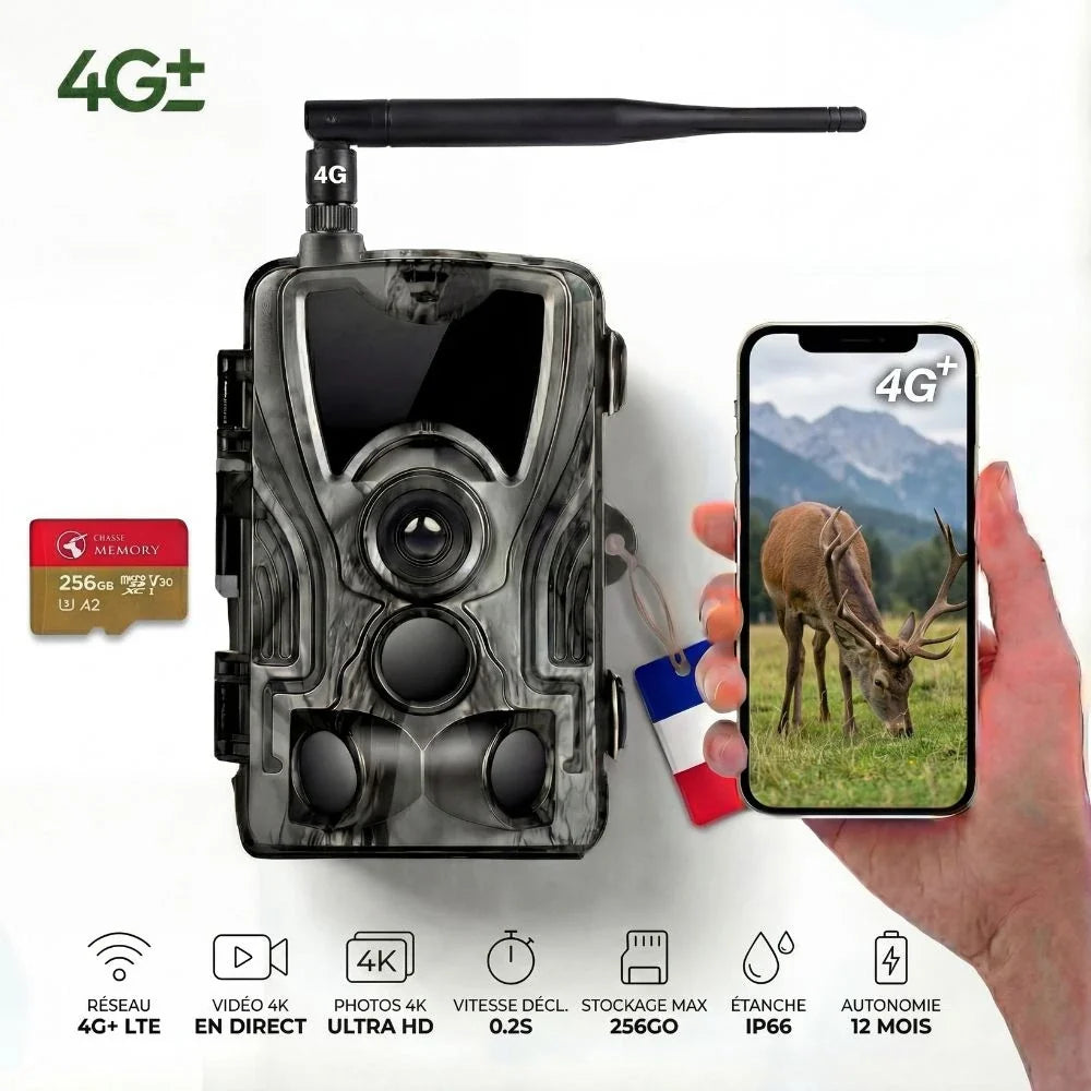 Wildkamera 4G+ 4K mit Display