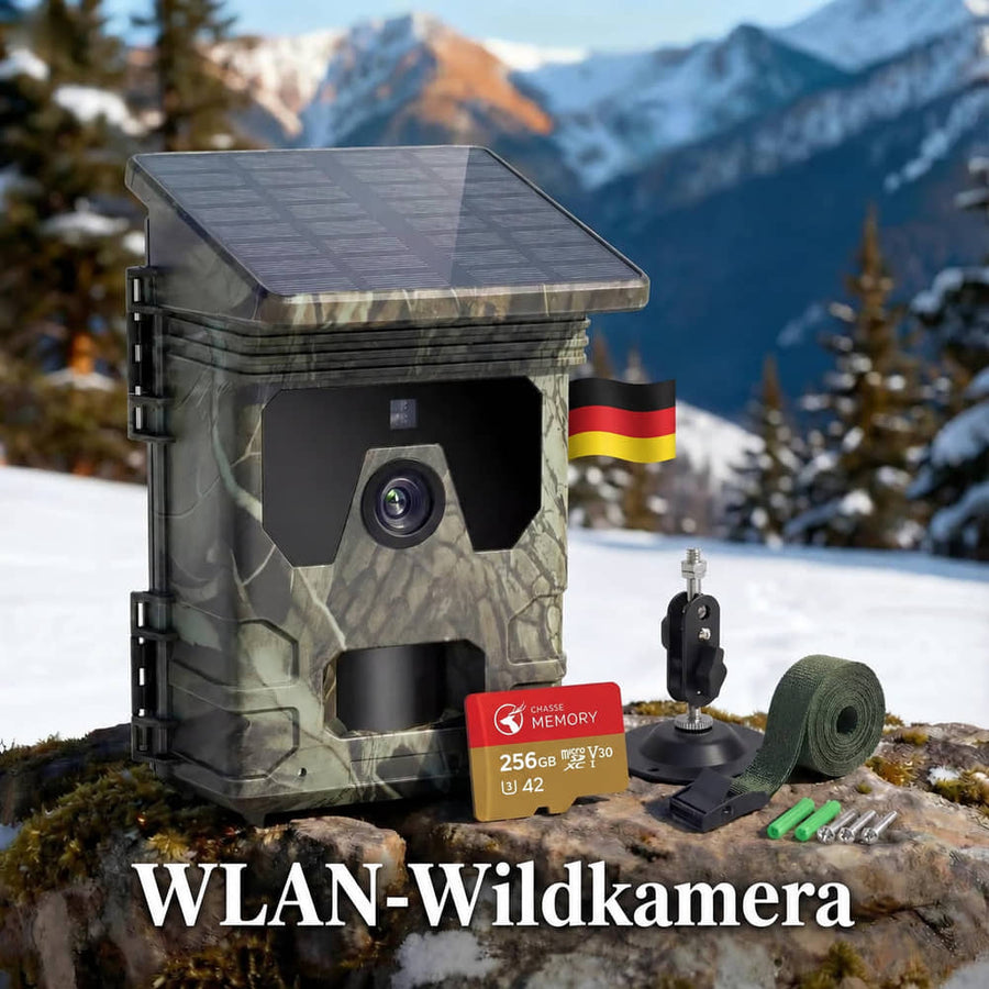 Solar-Wildkamera mit Display